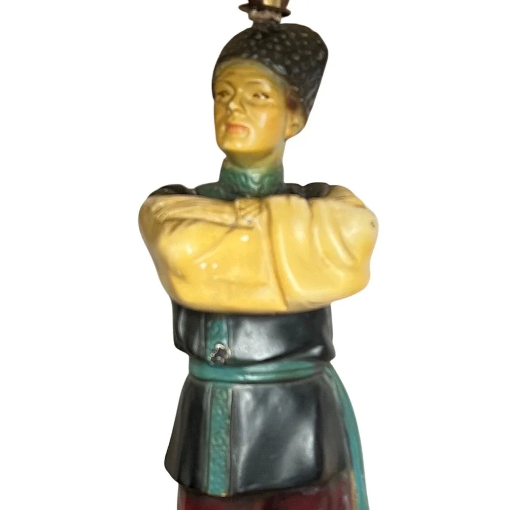 *RARE* Vintage Chalkware  European Couple Lamps‎ *RARE*
